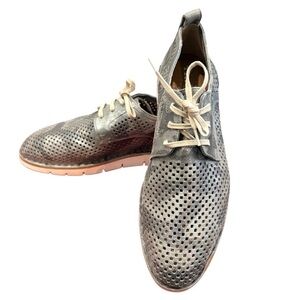 Perforated Leather Oxfords Spring Casual Size 10 Boho